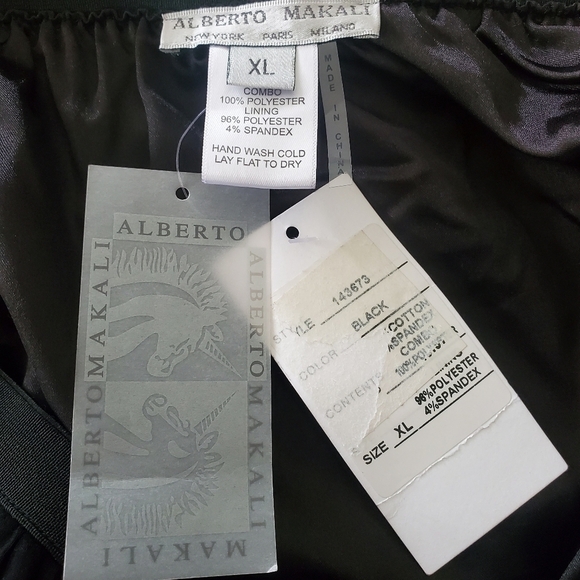 Alberto Makali Sheer Striped Black Maxi Skirt - Picture 5 of 6